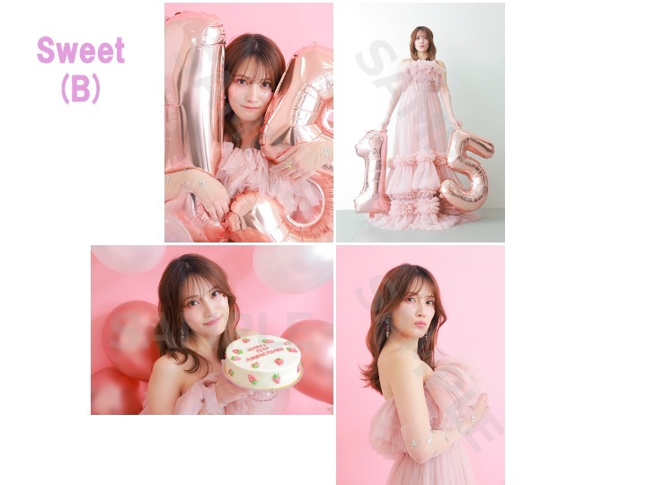 15th ANNiversAry 生写真セットSweet(B)4枚入り
